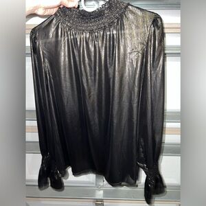 Ladies black and gold shirt size xl